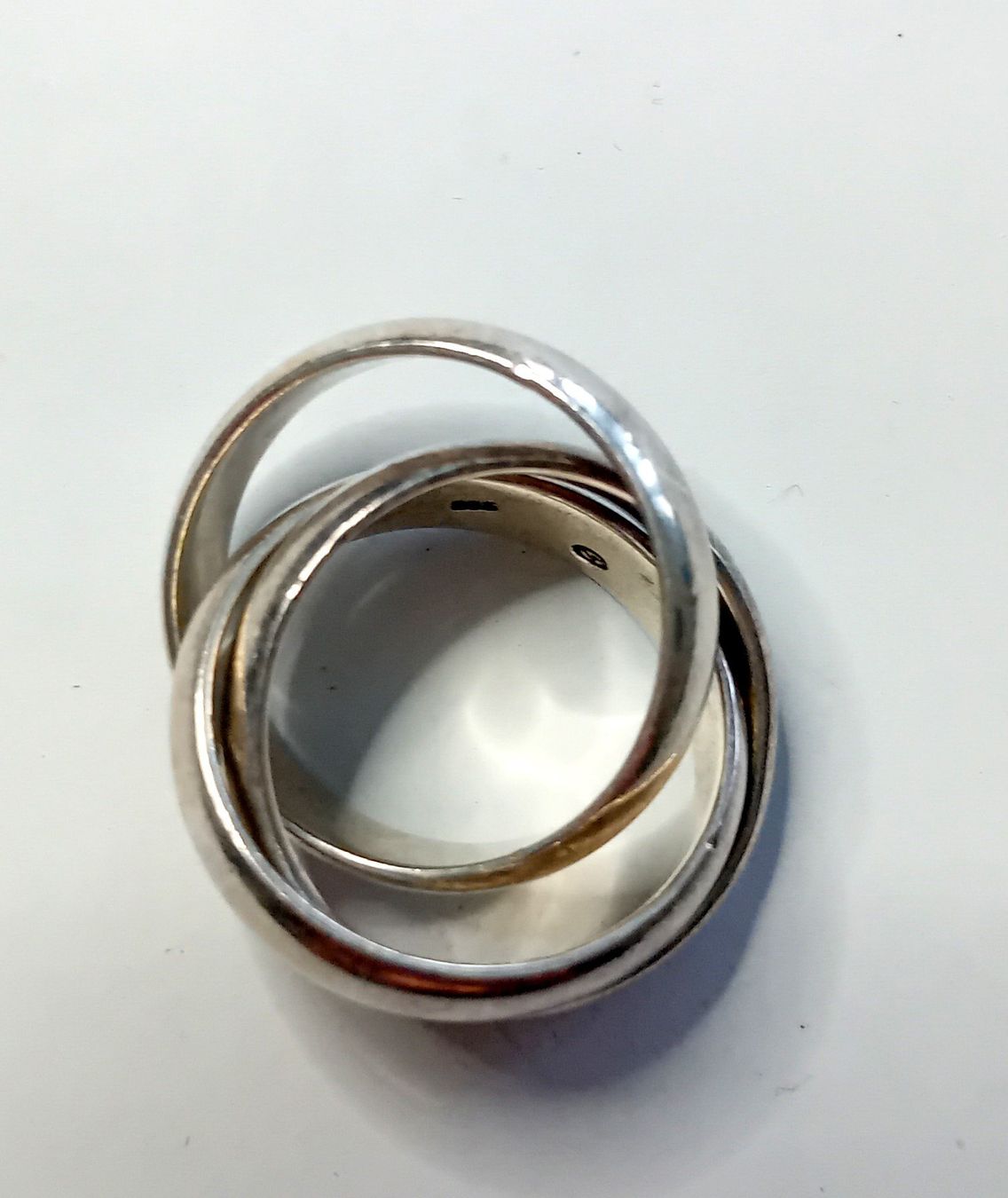 Anelli: Bague en argent 925, 3 anneaux - taille 62 – Usato da Neuchatel venduto da Vlenoble 2