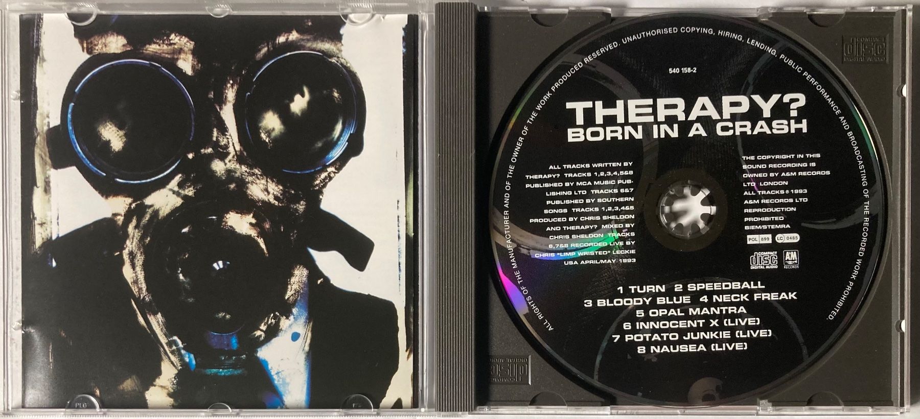 CDs: THERAPY - BORN IN A CRASH – Gebraucht aus Poliez-Pittet von Newtown-Records 2