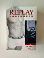 REPLAY, Boxershorts, Grösse L,  2 Stück in Dunkelblau