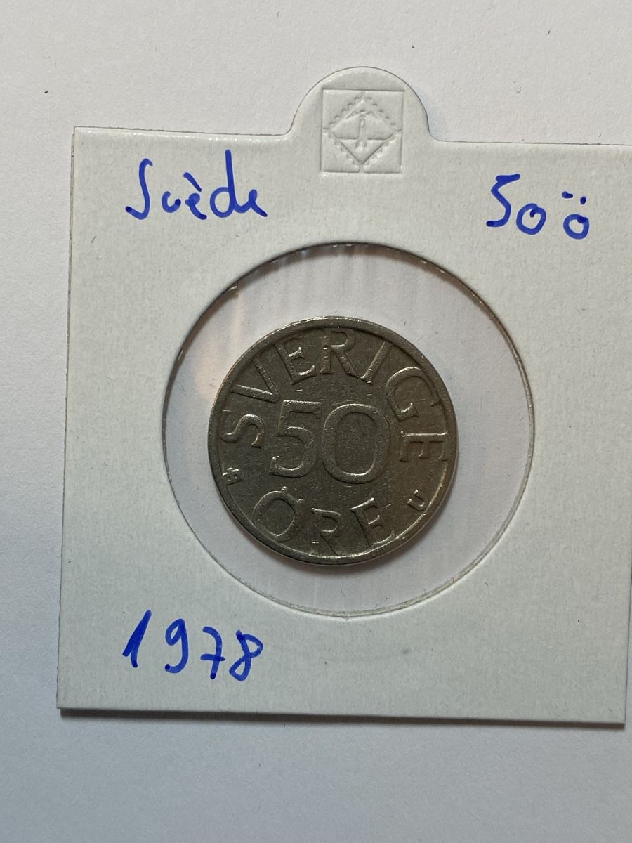 Tutti le monete: Suede - 50 Ōre - 1978 – Usato da Payerne venduto da Mike1682