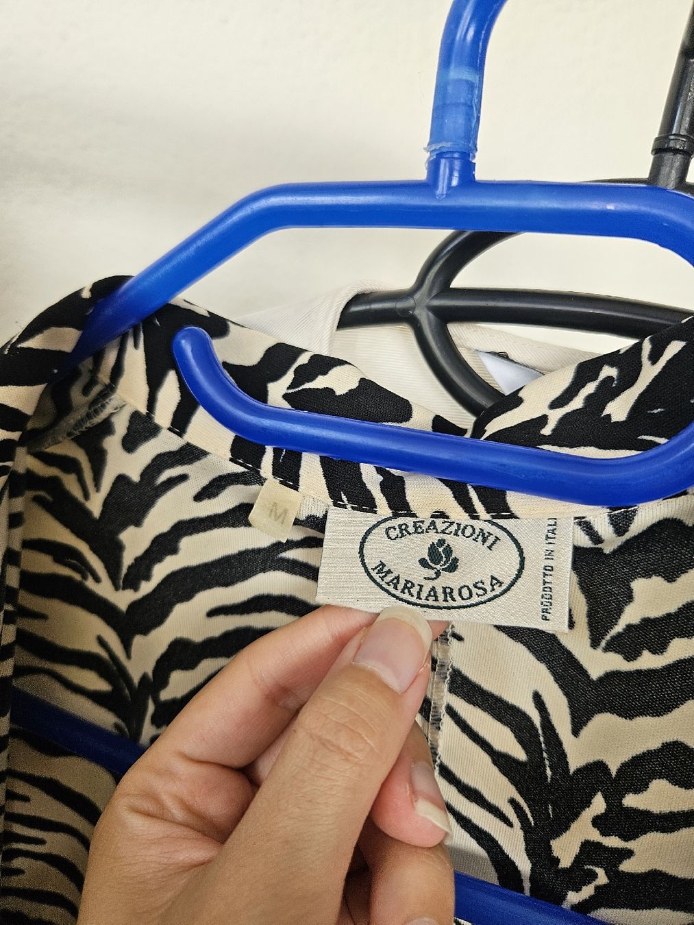 Camicette: Vintage Zebra Bluse Made in Italy, Gr. M, 100% Polyester – Usato da Zürich venduto da Mme.Sora 3