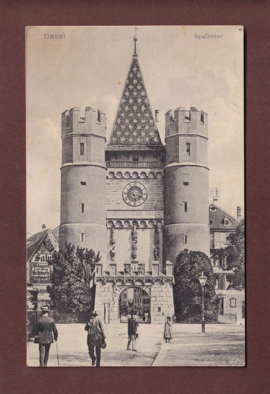 Cartoline postali: BASEL - Spalentor - 1911 Feldpostt – Usato da Pully venduto da nicecards-shop