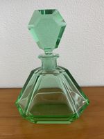 Art Deco grosser Glas Flacon aus Frankreich