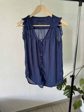 Blaue Bluse von Zara, S