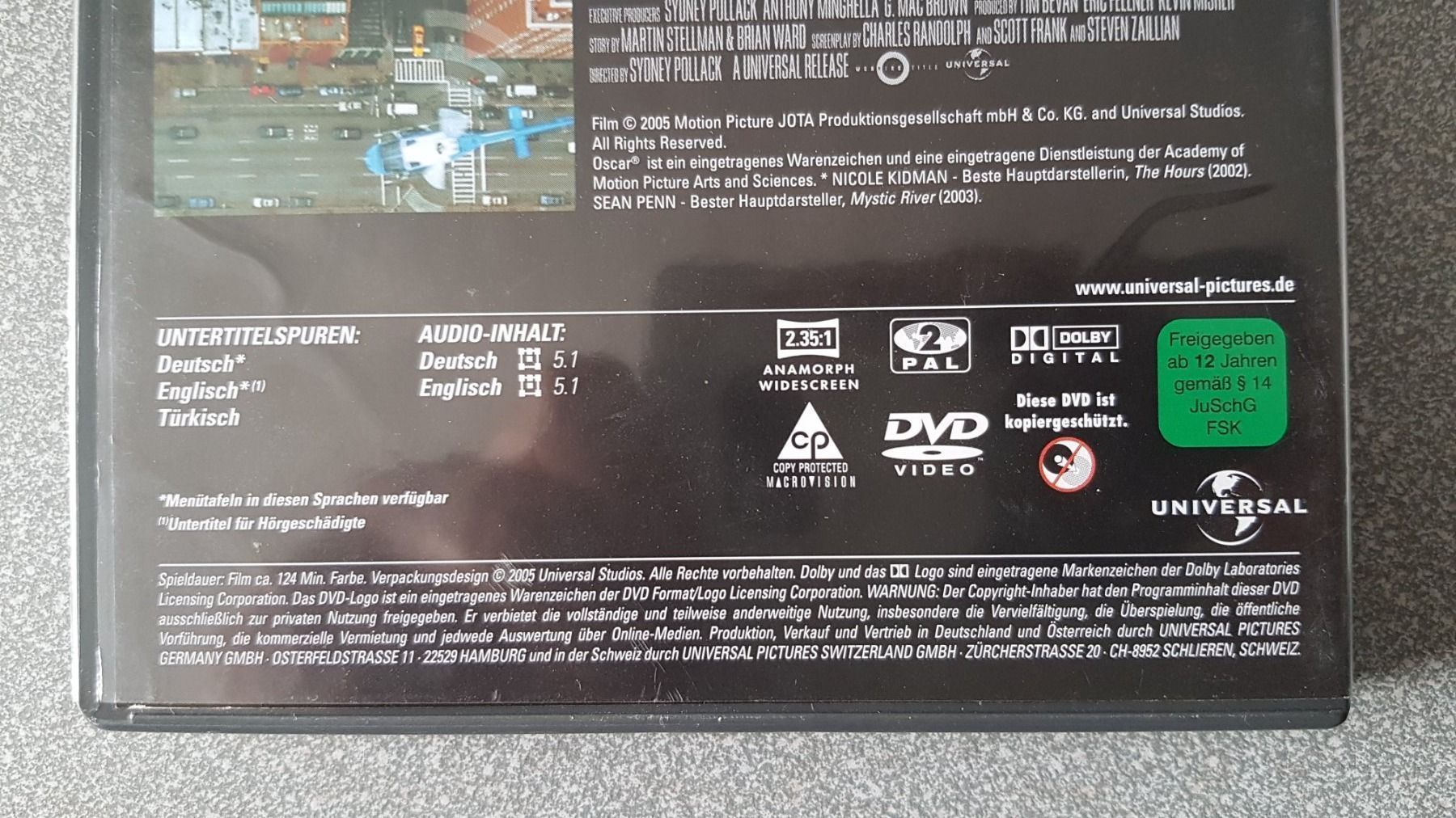 Tutti i DVDs: DVD Die Dolmetscherin / Nicole Kidman – Usato da Oetwil am See venduto da fineli2 1