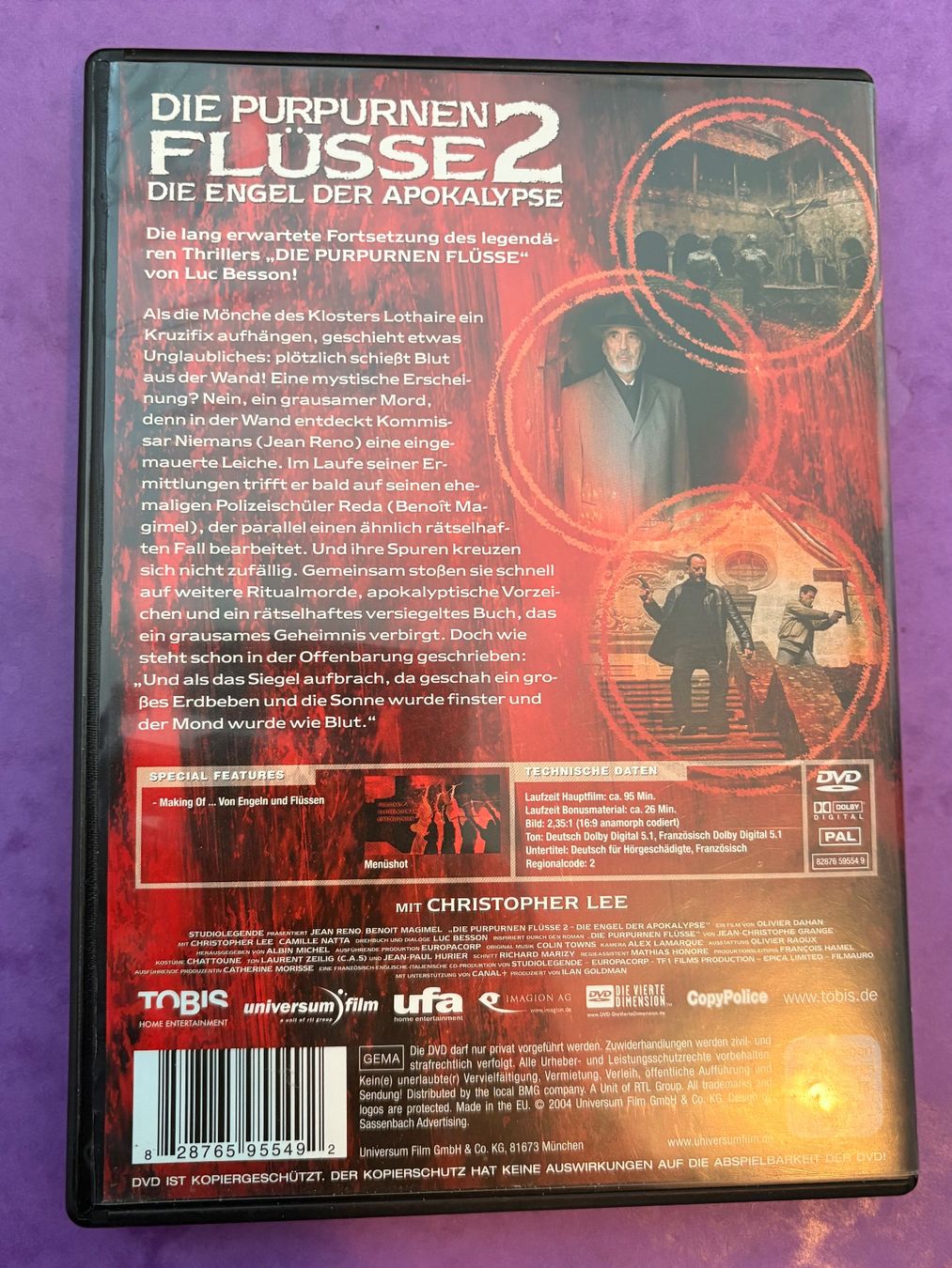 Tutti i DVDs: Die Purpurnen Flüsse 2 *** TWINT *** – Usato da Spreitenbach venduto da SwissTradeMan 1