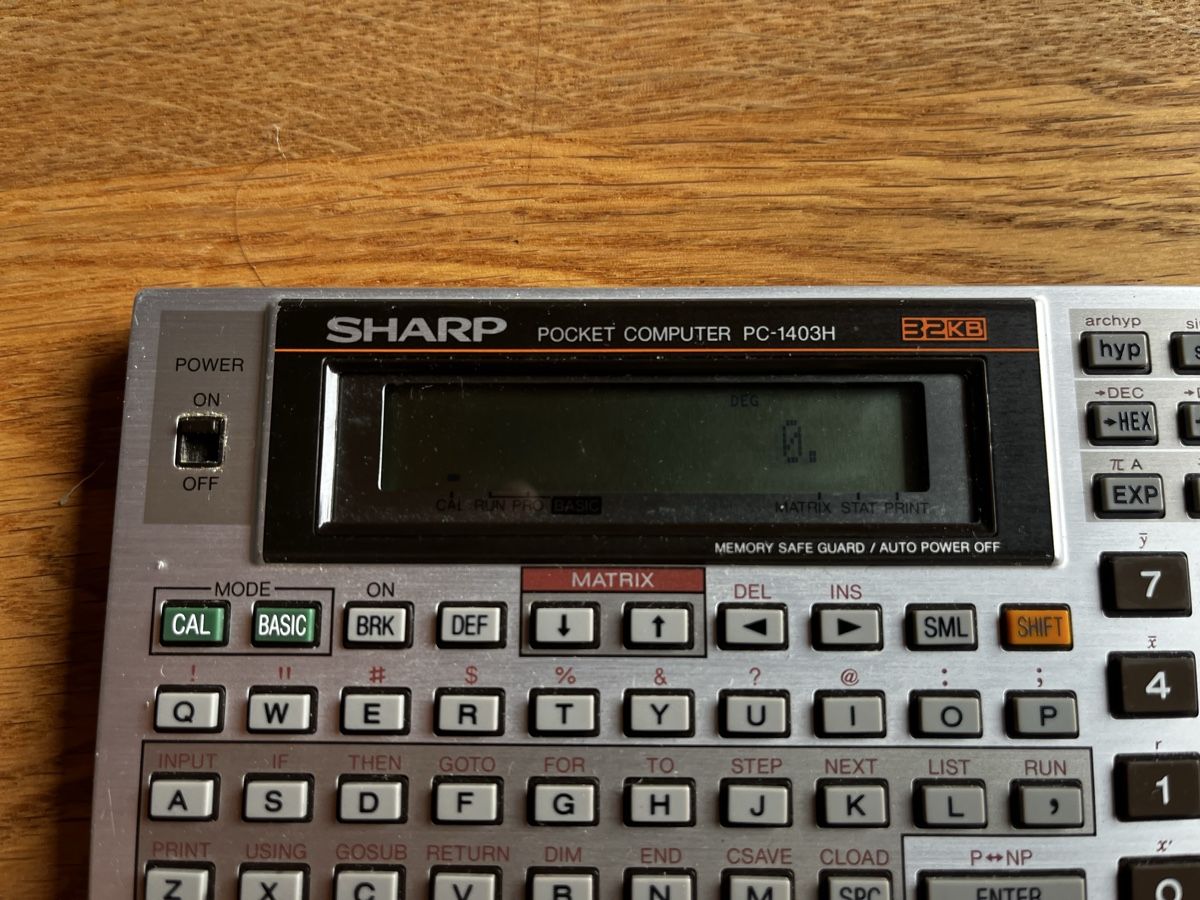 Sharp Calcolatrici tascabili: Sharp PC-1403H Pocket Computer / Taschenrechner – Usato da Zürich venduto da Eagleeye 1
