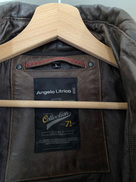 Angelo litrico veste cuir hot sale