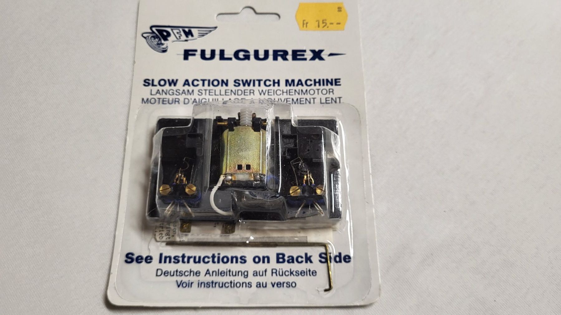Fulgurex Modellini di ferrovie: 3 x elektrischer Weichenantrieb Fulgurex – Nuovo e nell'imballaggio originale da Däniken SO venduto da rowi49 1
