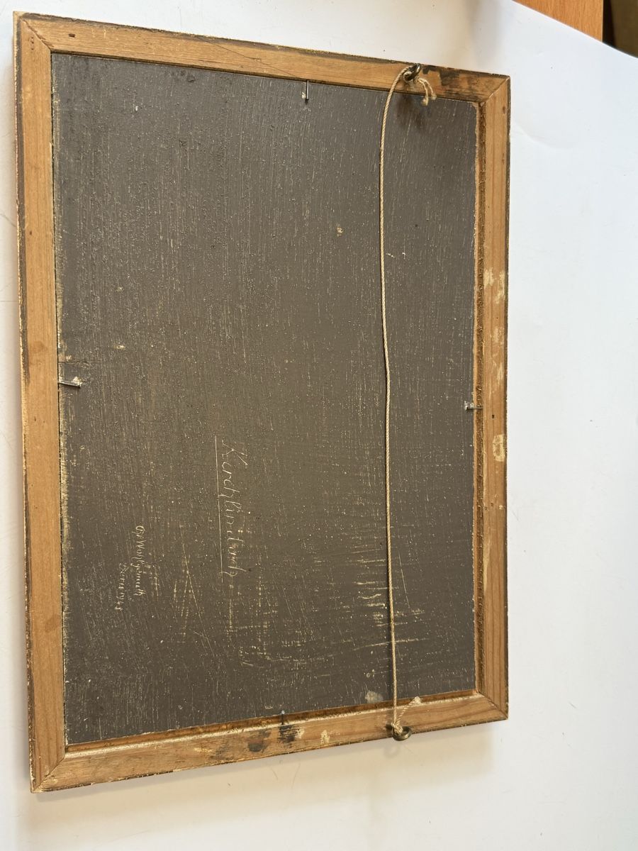 Dipinti: Ölgemälde Kirchlindach b. Bern von Wohlgenemuth 1949 – Usato da Grenchen venduto da swiss.antiques 9