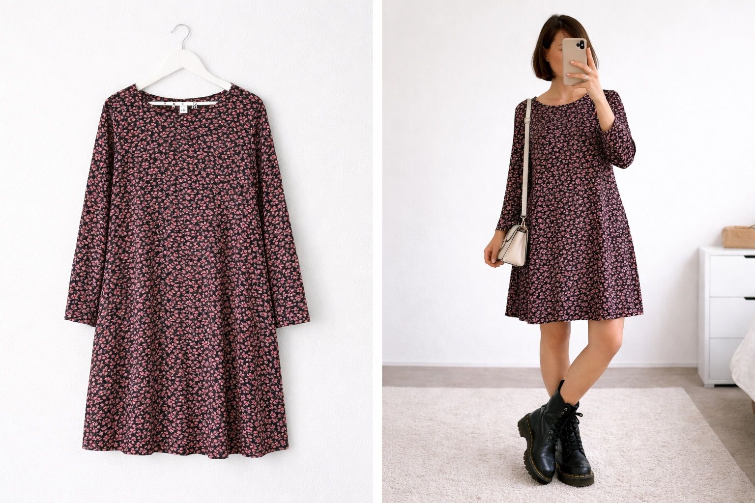 C&A Vestiti: Kleid Blumenmuster Gr. 42 Clockhouse – Usato da Muensingen venduto da drleevsy