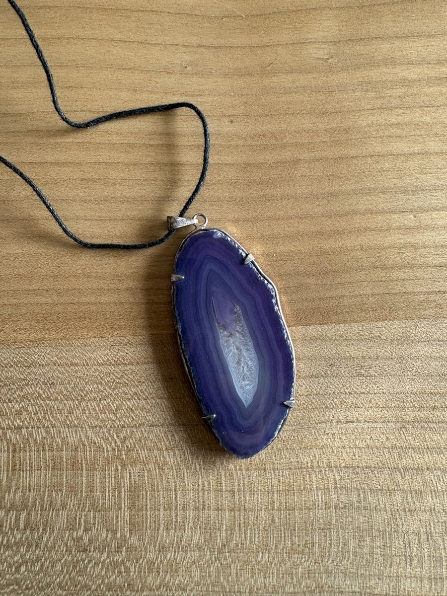 Ketten: Achat Halskette violett – Neu (gemäss Beschreibung) aus Malans GR von sim_6pjl 1