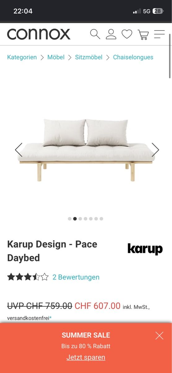 Karup Sofas: Karup Design Pace Daybed / Schlafsofa – Gebraucht aus Luzern von salomejasmin 2