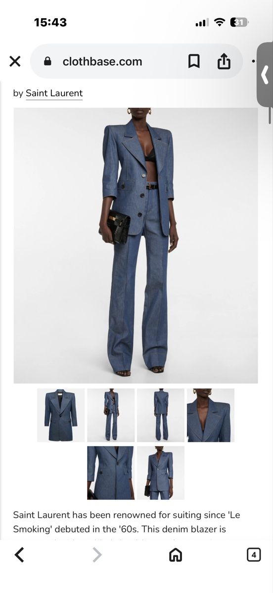 Saint Laurent Completi & Tailleur: Saint Laurent suit – Nuovo (secondo la descrizione) da Paradiso venduto da Under_sun 2