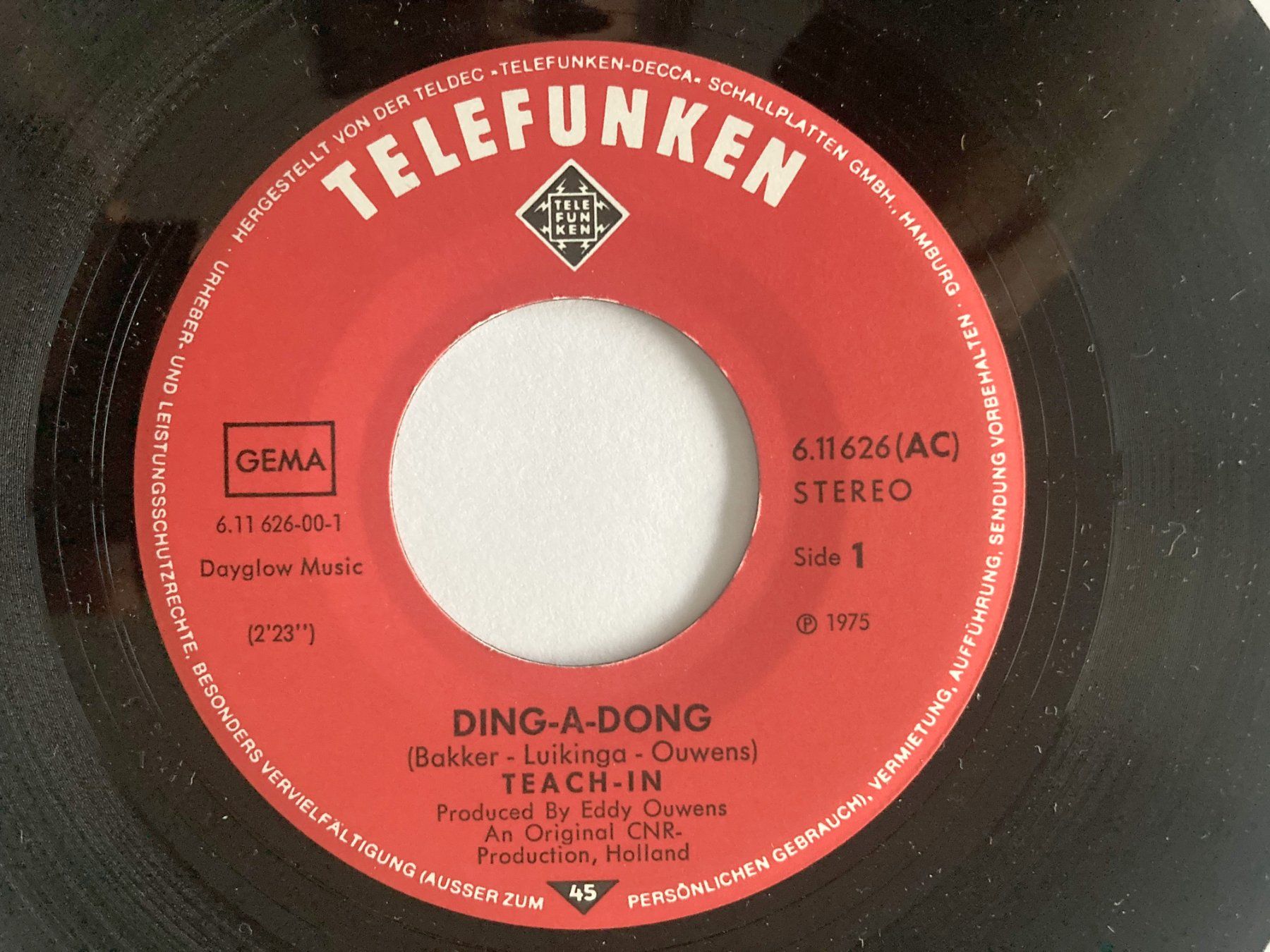 Dischi in vinile: TEACH-IN - DING-A-DONG – Usato da Bottens venduto da hotter-than-hell 2