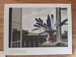 antike Verlobungskarten um 1930 alte Nostalgie Karte