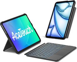 iPad Tastatur Hülle QWERTZ Trackpad RGB Slim