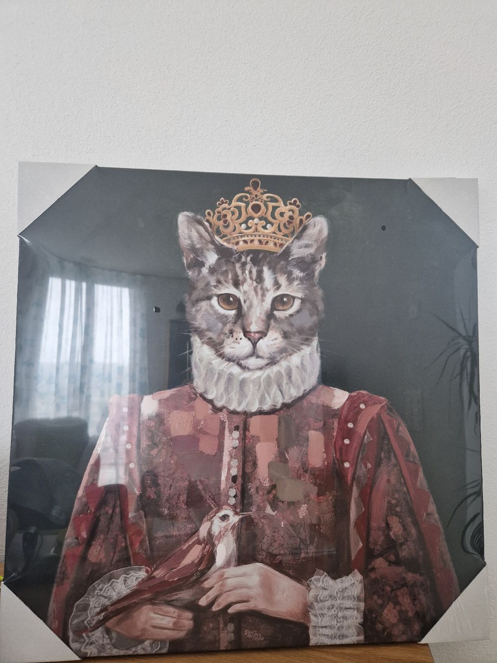 Foto & Immagini: Edles Leinwandbild Katze mit Krone 60x60cm – Nuovo e nell'imballaggio originale da Dübendorf venduto da Trekkie80 2