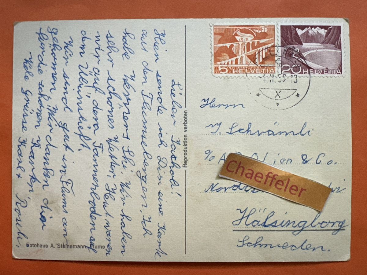 Cartes postales: 1959 Flumserberg – D'occasion à Zürich par Chaeffeler 1