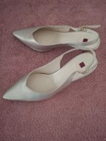 Elegante HÖGL Slingpumps, silber, Grösse 6 - Top Zustand