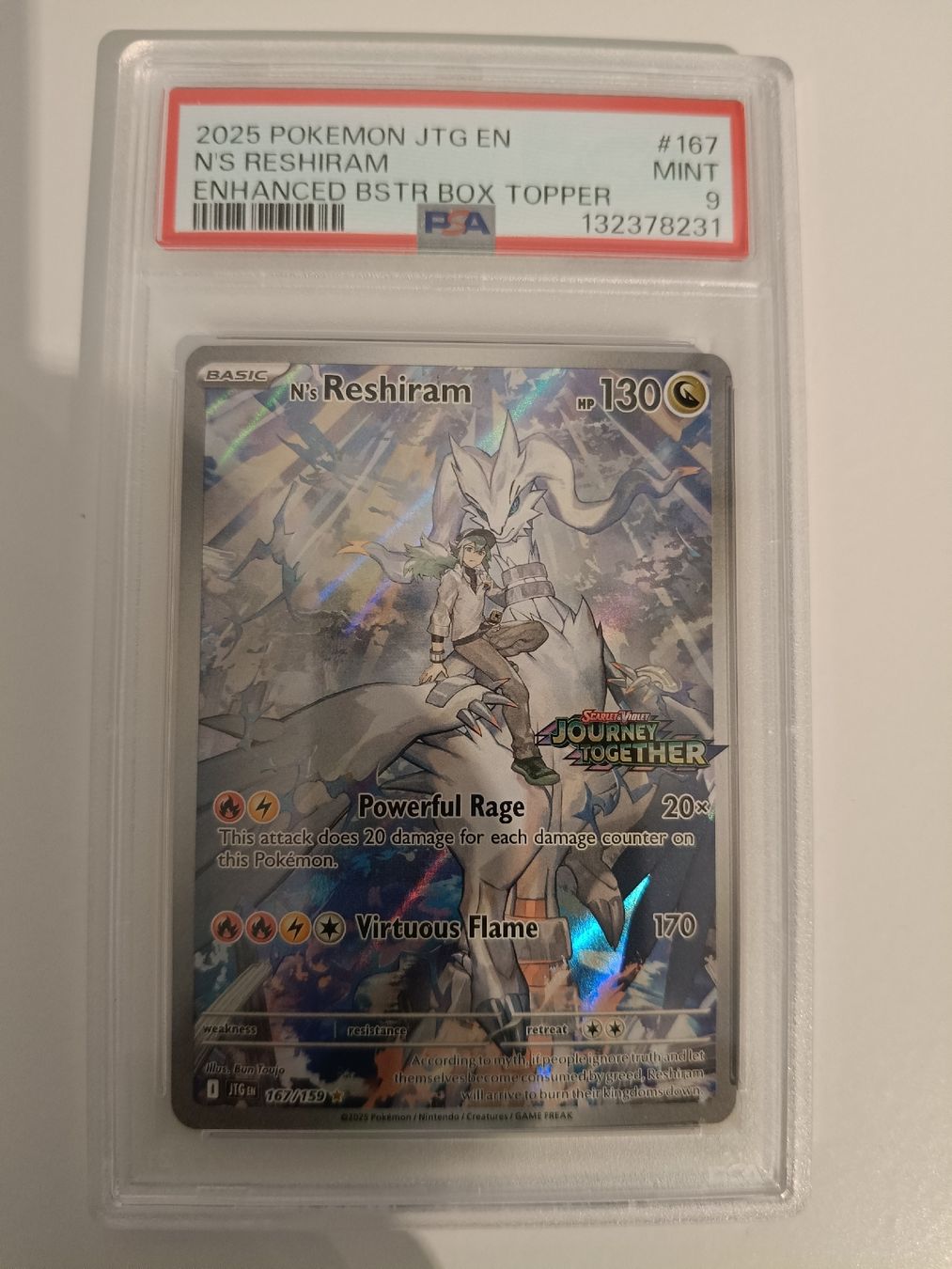 Karten: Pokemon N's Reshiram Enhanced Bstr Box Topper PSA 9 – Gebraucht aus Safenwil von dua_x8sn