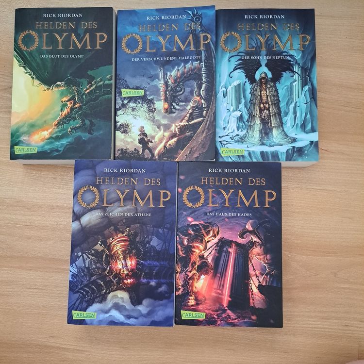 Helden des Olymp (komplette buchserie) - Rick Riordan (Gebraucht) in ...