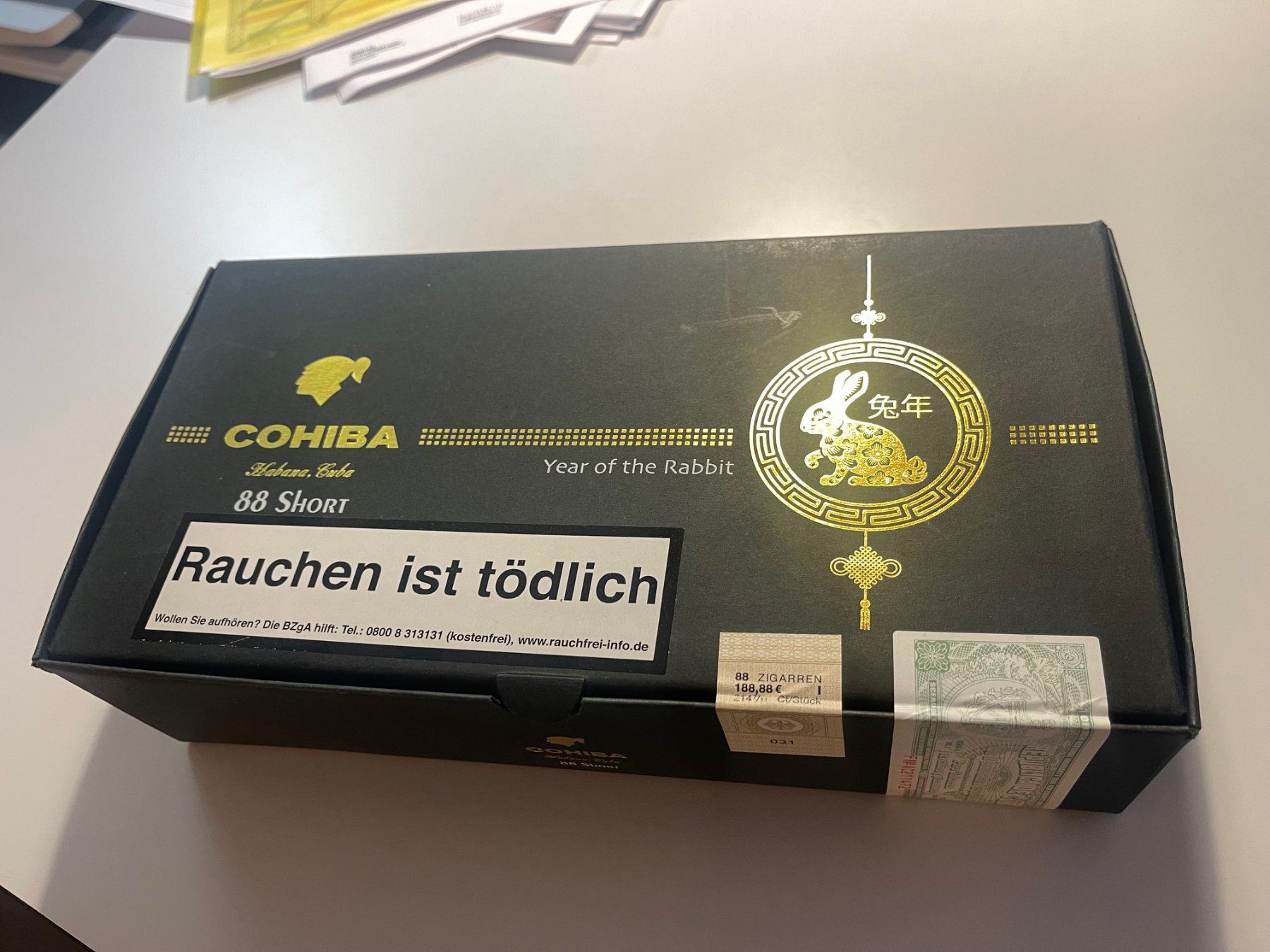 Cohiba Short Humidor Year of the Rabbit 88er im Humidor (Neu und — free download