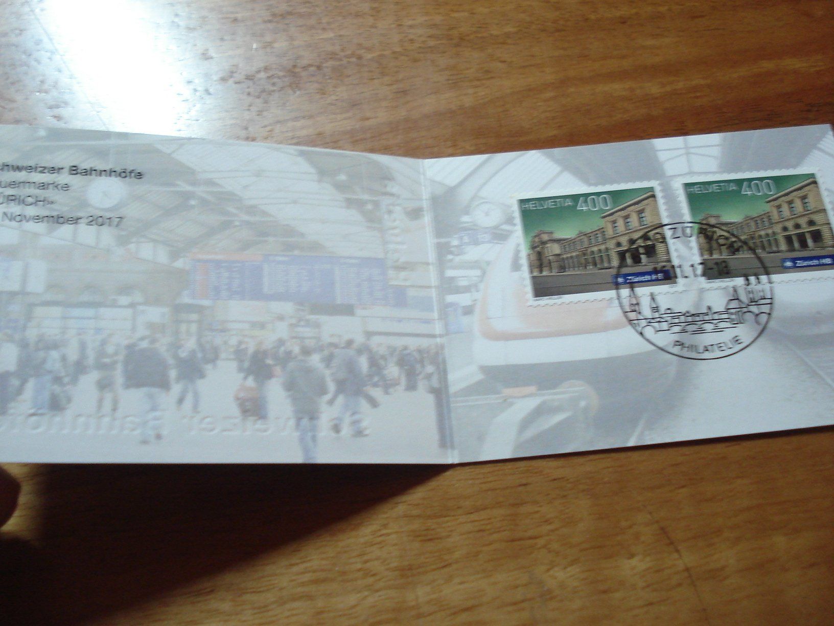 Tous les timbres: 6 Booklets um 2016, SChweizer Bahnhöfe, o der Bahnhöfe – D'occasion à Niederwil AG par morostahu 7