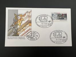 BRD Postbusfahrer Regensburg Sonderstempel 1990  (R655)