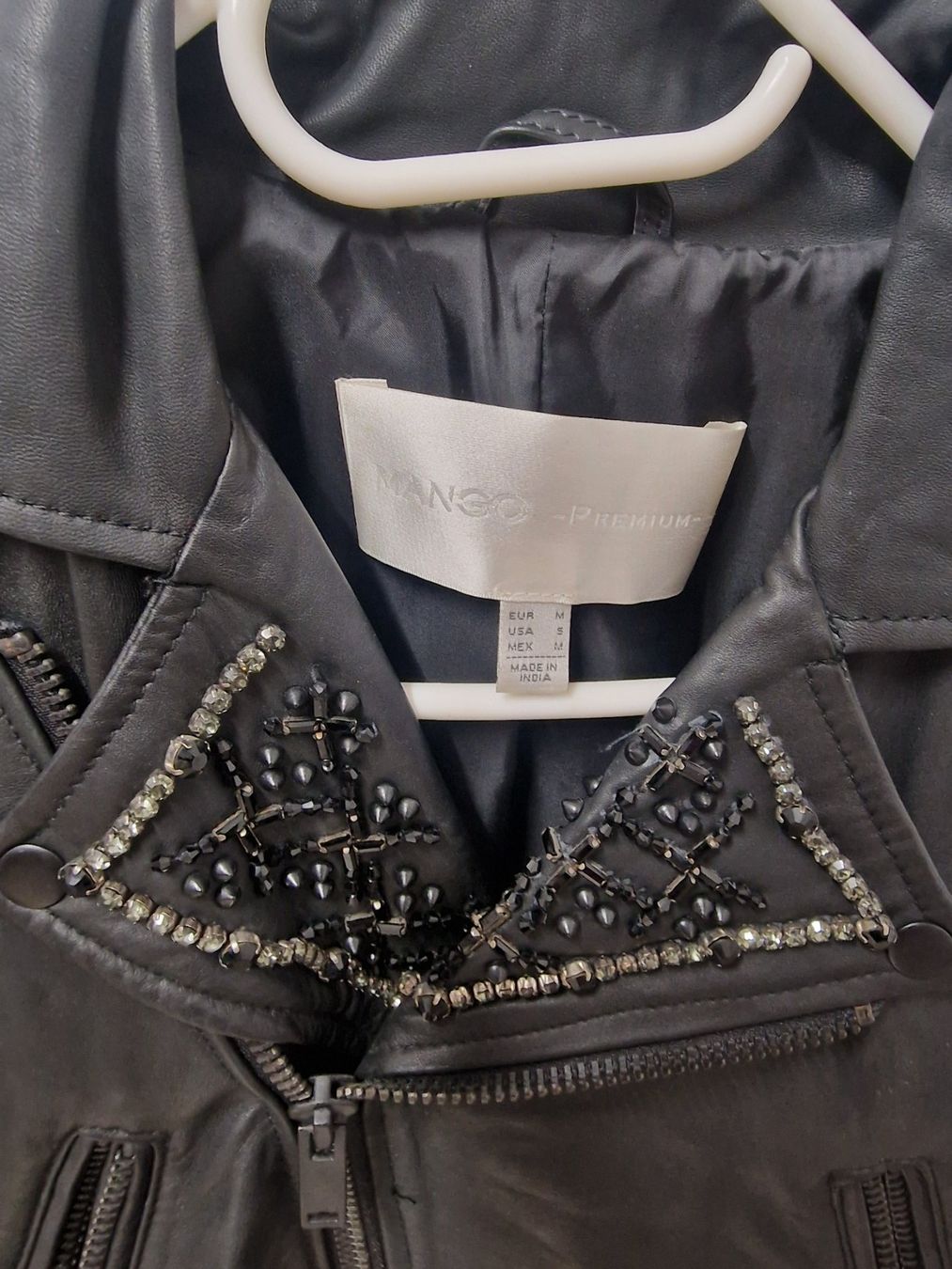 Mango Giacche: Mango Lederjacke, schwarz, Gr. M – Usato da Chur venduto da RICPE99 1