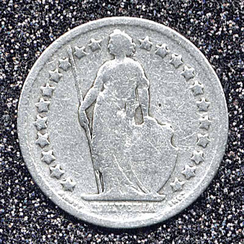 Alle Münzen: Münze CH Silber "1901" – Gebraucht aus Zug von urzeit 1