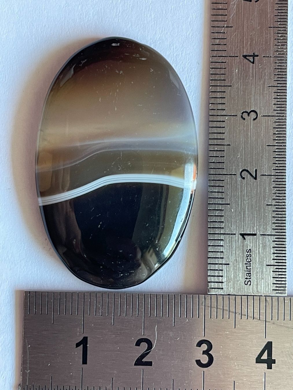 Pietre preziose: Edelstein: Sardononyx Cabochon – Nuovo (secondo la descrizione) da Muttenz venduto da einfach-schoen