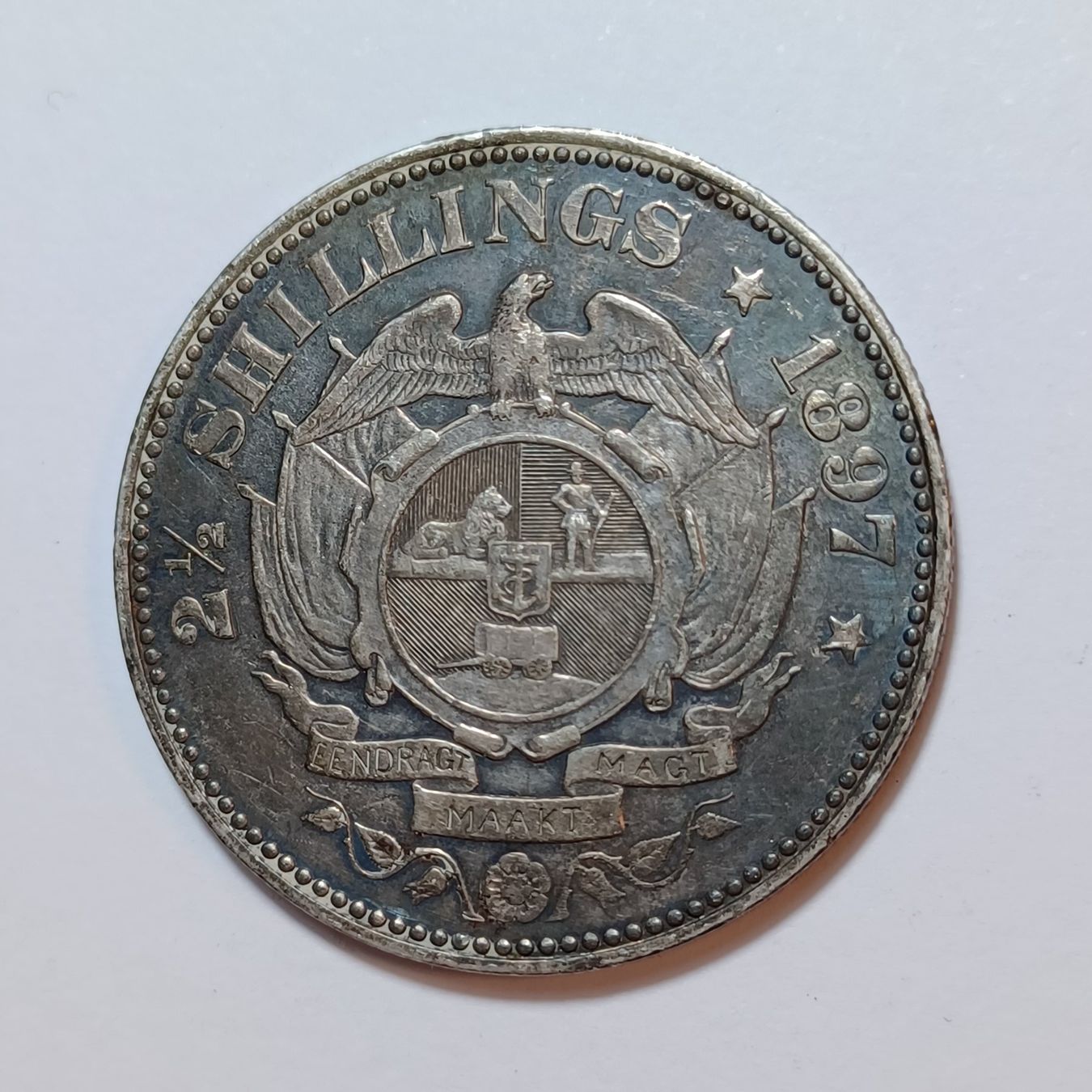 Alle Münzen: 2 1/2 Schilling 1897 Südafrika – Gebraucht aus Pfäffikon ZH von Welt_Muenzen 1