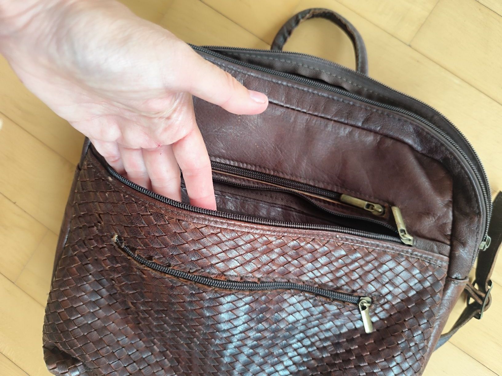 Zaini: Echter Leder Rucksack Braun, Vintage – Usato da Zürich venduto da Claudia_Zueri 6