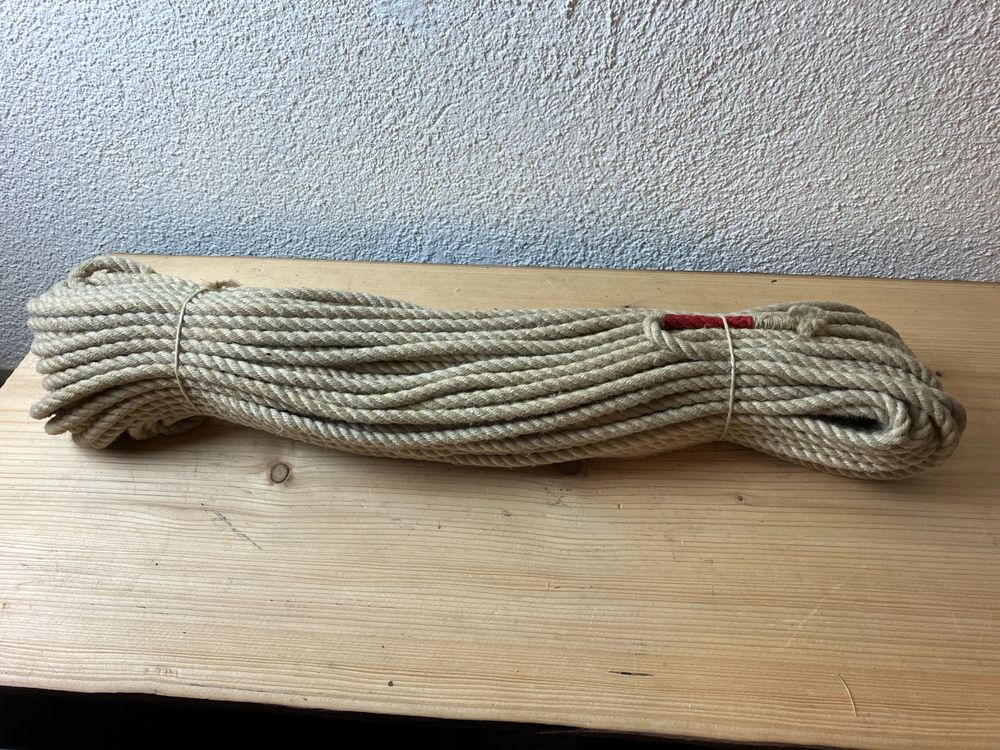 50m Seil 10mm Strick Hanfseil Armee Militär Acheter sur Ricardo