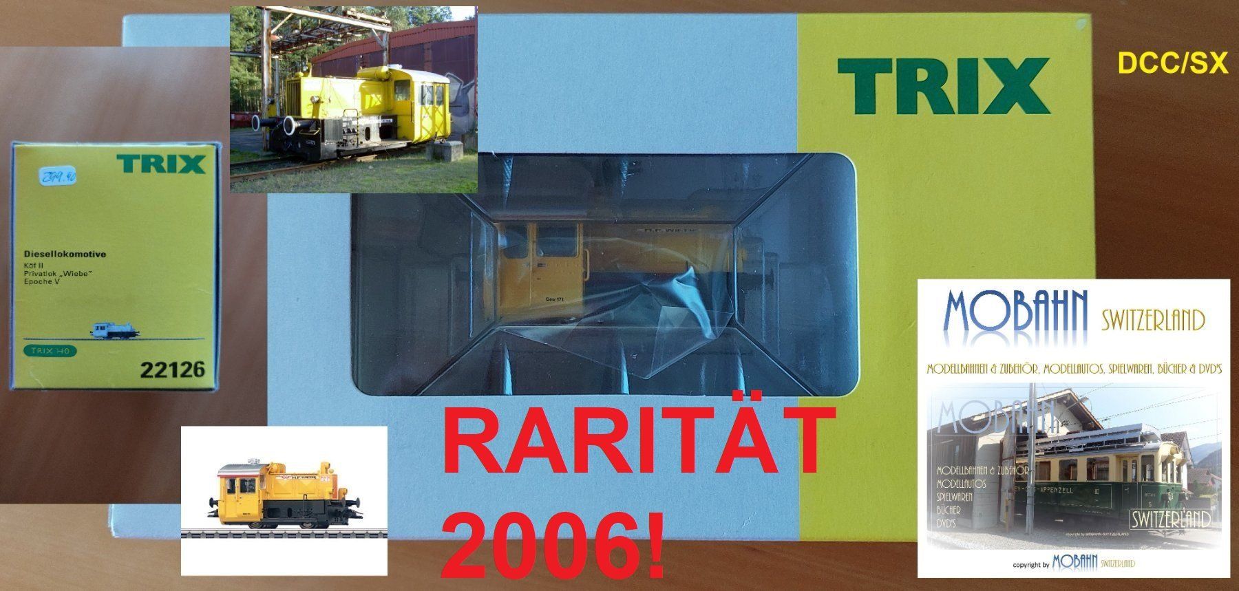 Trix Modellini di ferrovie: TRIX 22126 - Köf II BR323 Wiebe - DCC/Selectrix Einmalserie! – Nuovo e nell'imballaggio originale da Rotkreuz venduto da MOBAHN-1zu87
