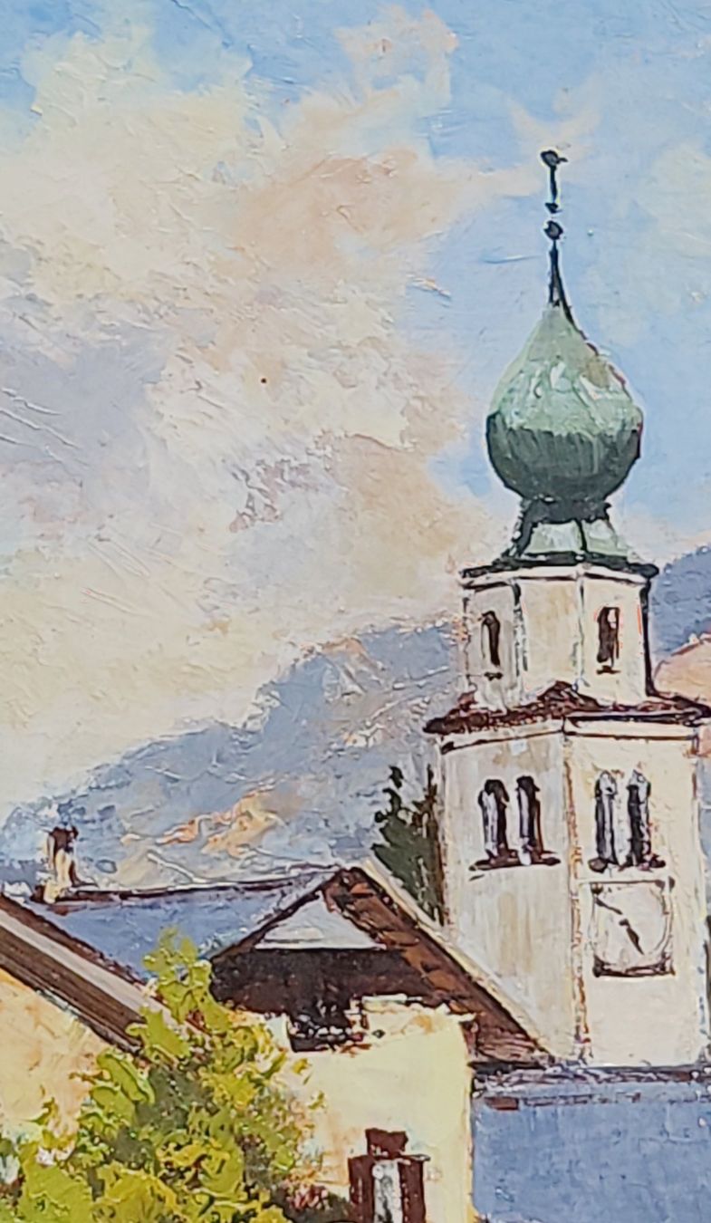 Tableaux: Madulain im Engadin, Ölgemälde – D'occasion à Muttenz par Mithrur 4