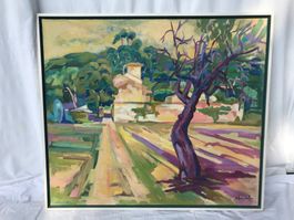 Villa Foresi Elba/Italia, Oel, 80x70, 1989, Holzrahmen weiss