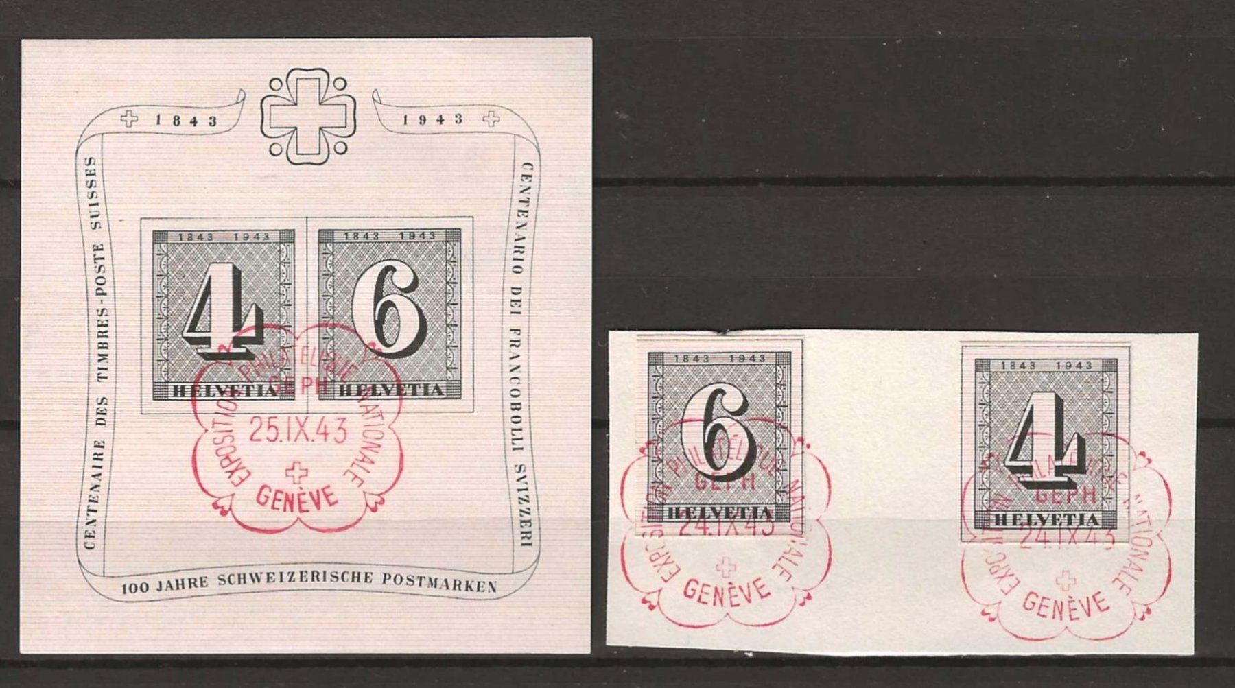 Tutti i francobolli: 1943 : Block W14 und Einzelwerte : KP 170.-- – Usato da Gümligen venduto da Geniusbuy