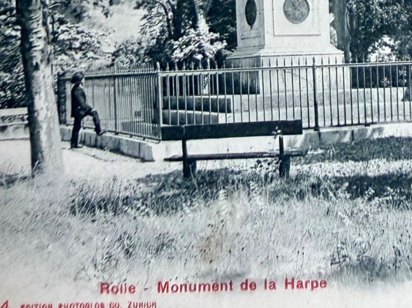 Ansichtskarten: Rolle - Monument de la Harpe – Gebraucht aus Lutry von Ediego 1