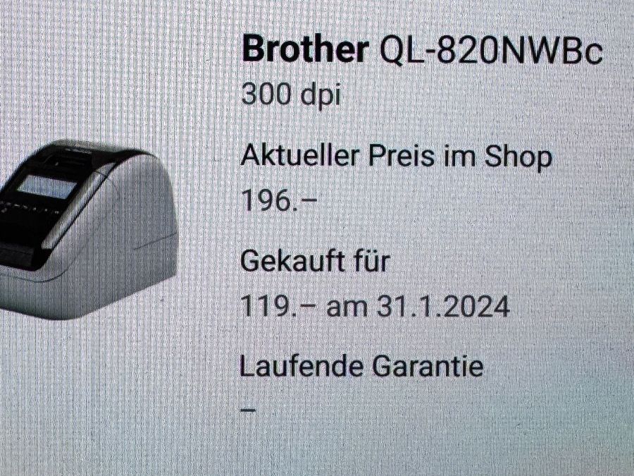 Brother Stampanti: Brother Etikettendrucker – Nuovo (secondo la descrizione) da Buchrain venduto da Burro_55 4