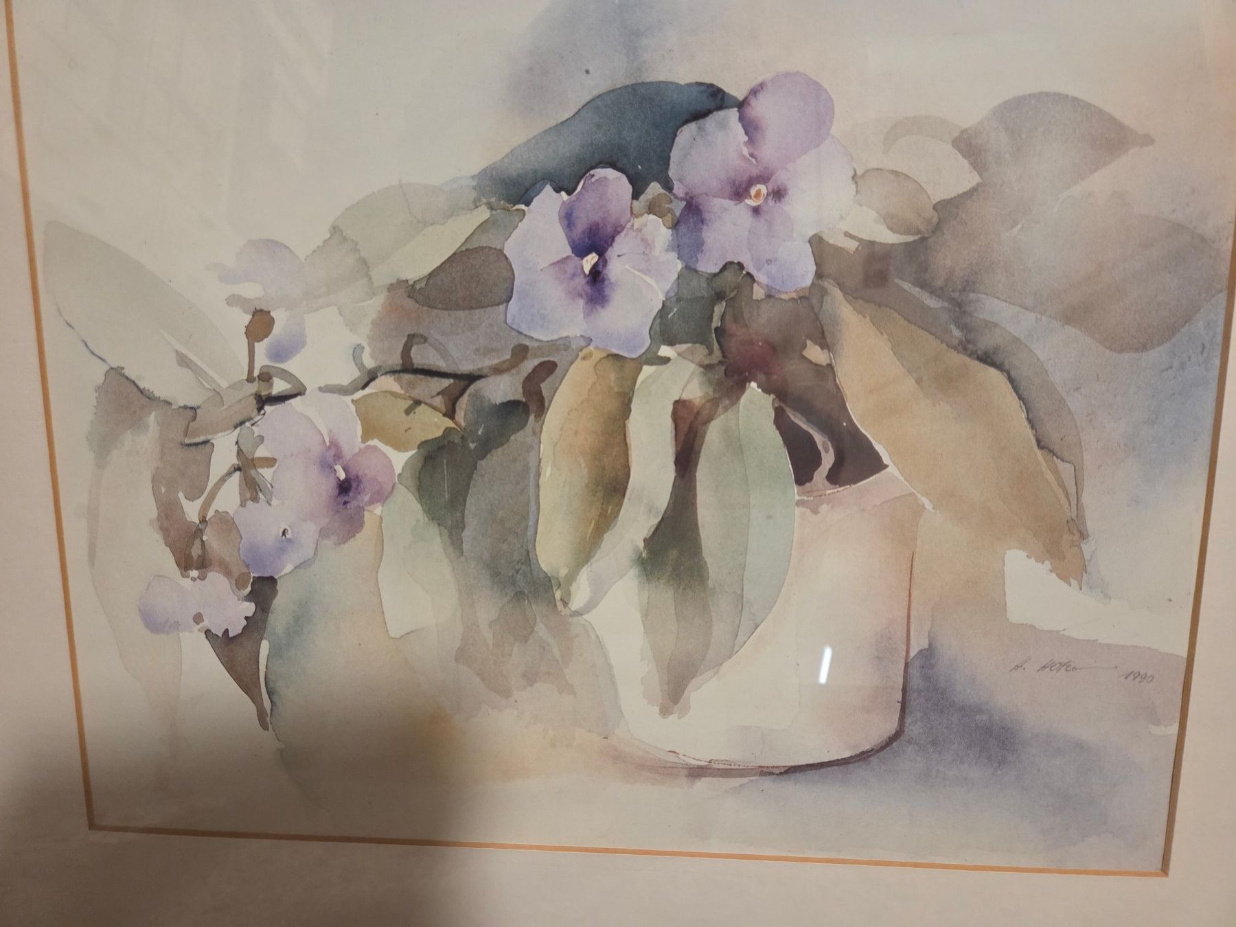 Dipinti: 1 Aquarellbild "Orchideen" – Usato da St. Gallen venduto da Razoon77 1