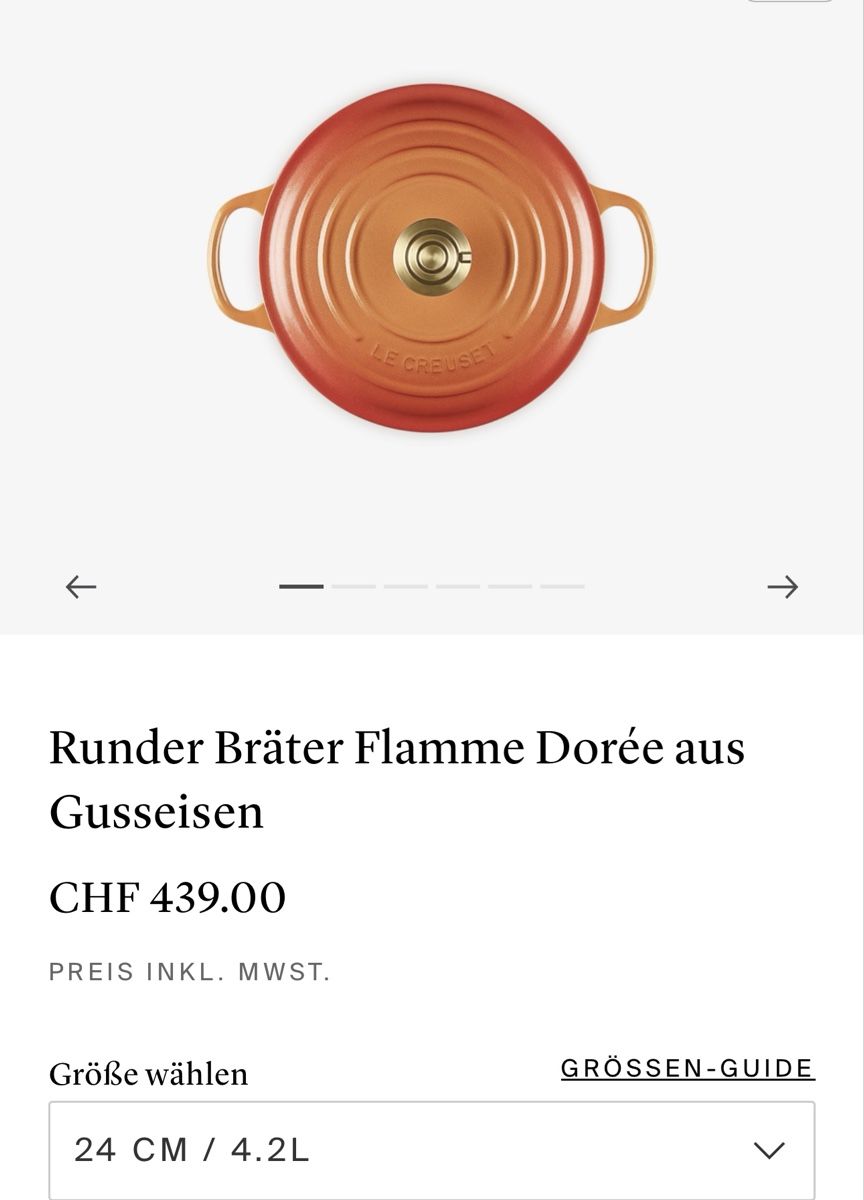 Le Creuset Pentole: Le Creuset Bräter 24 cm / NEU – Nuovo (secondo la descrizione) da Seuzach venduto da diePIPPA 3