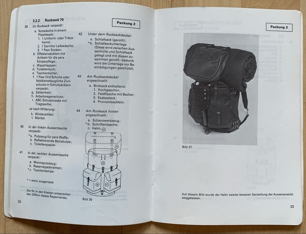 Libri: Reglement 53.175 d Gepäckvorschrift – Usato da Goldingen venduto da Bergler012 5