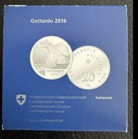 Gedenkmünze Swissmint Gottardo 2016 20 Franken