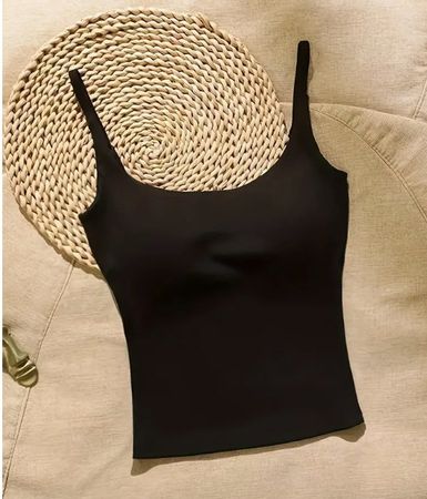 NEUES Crop Top & Brust Pads & Spitze schwarz Gr. XS - 225355