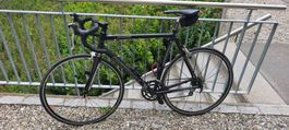 Rennvelo Cannondale R1000 Carbongabel, Radcomputer Rox 6.0
