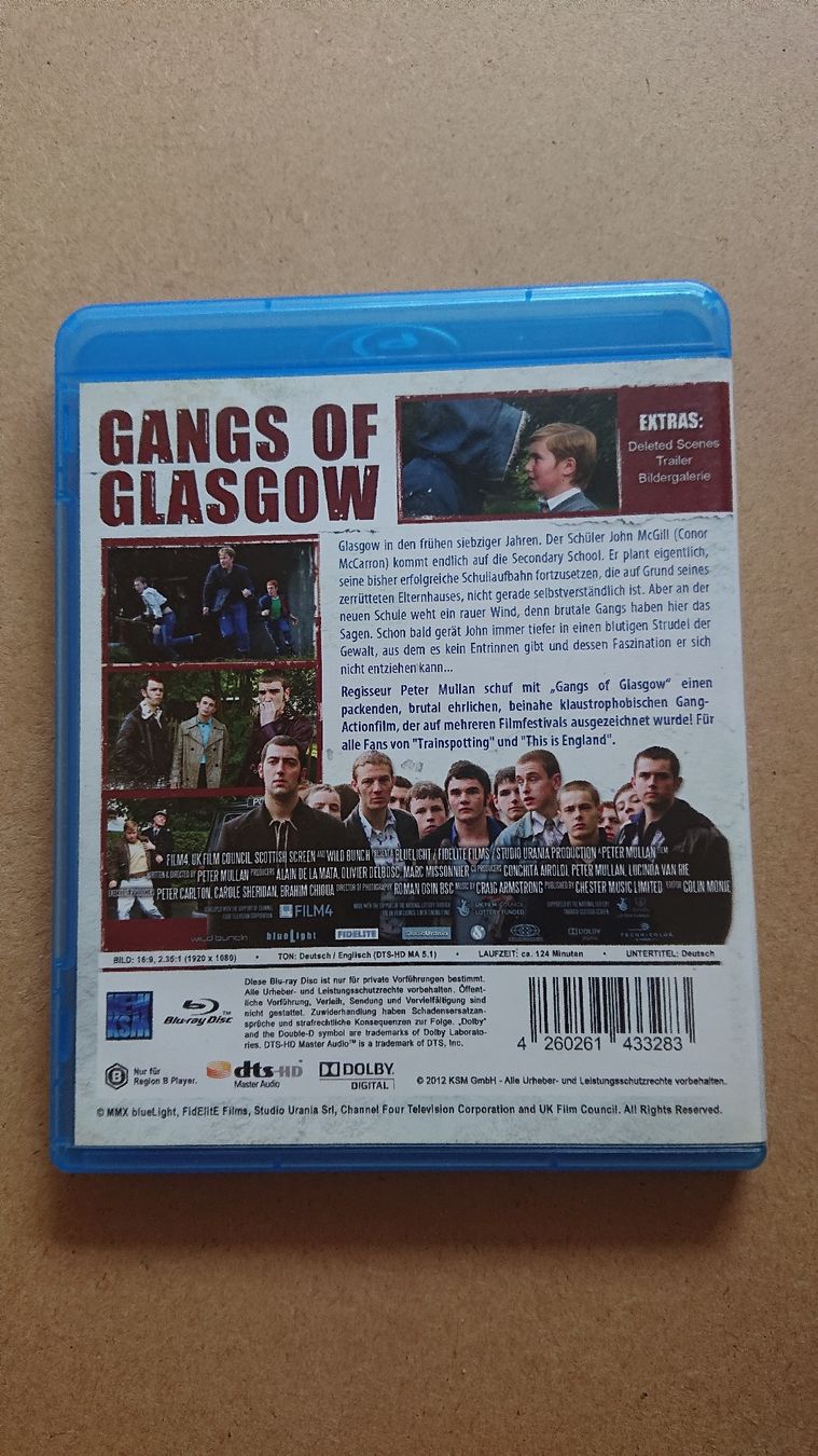 Tutti i DVDs: Blu-ray Gangs of Glasgow  – Usato da Chur venduto da FreakofRarity 1
