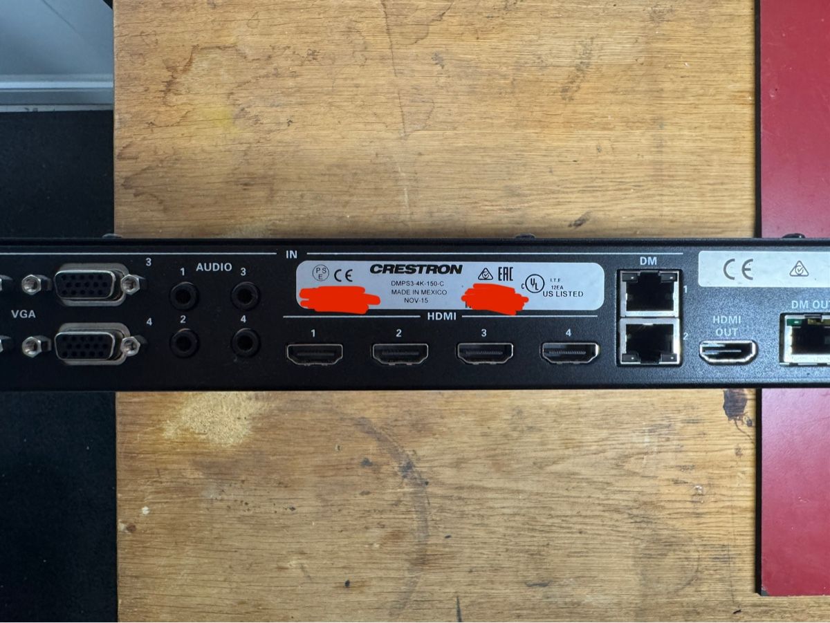 Crestron Systèmes de contrôle: Crestron DMPS3-4K-150-C – D'occasion à Triengen par Ike67 3