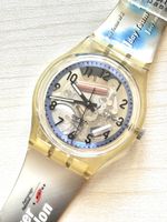 Swatch Transparent Skeleton Watch Gigathlon AG 1995 gebrauch
